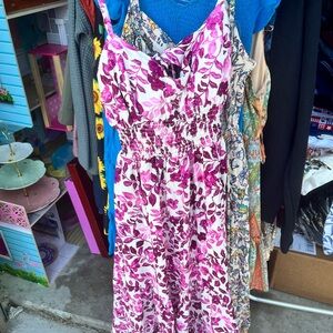 New Look Pink and Purple Floral Dress
